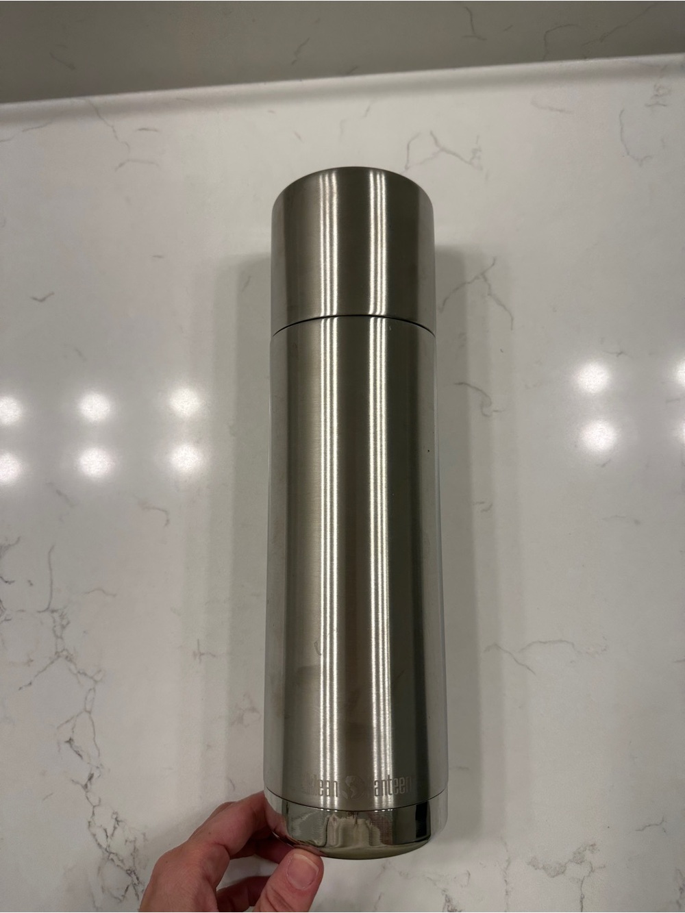 Klean Kanteen Insulated Stainless Steel Thermos 1 liter Bottle - Silver